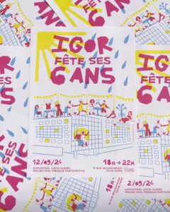 affiche des fête à igor tiers lieu paris